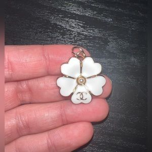 Chanel CC flower charm/ zipper pull